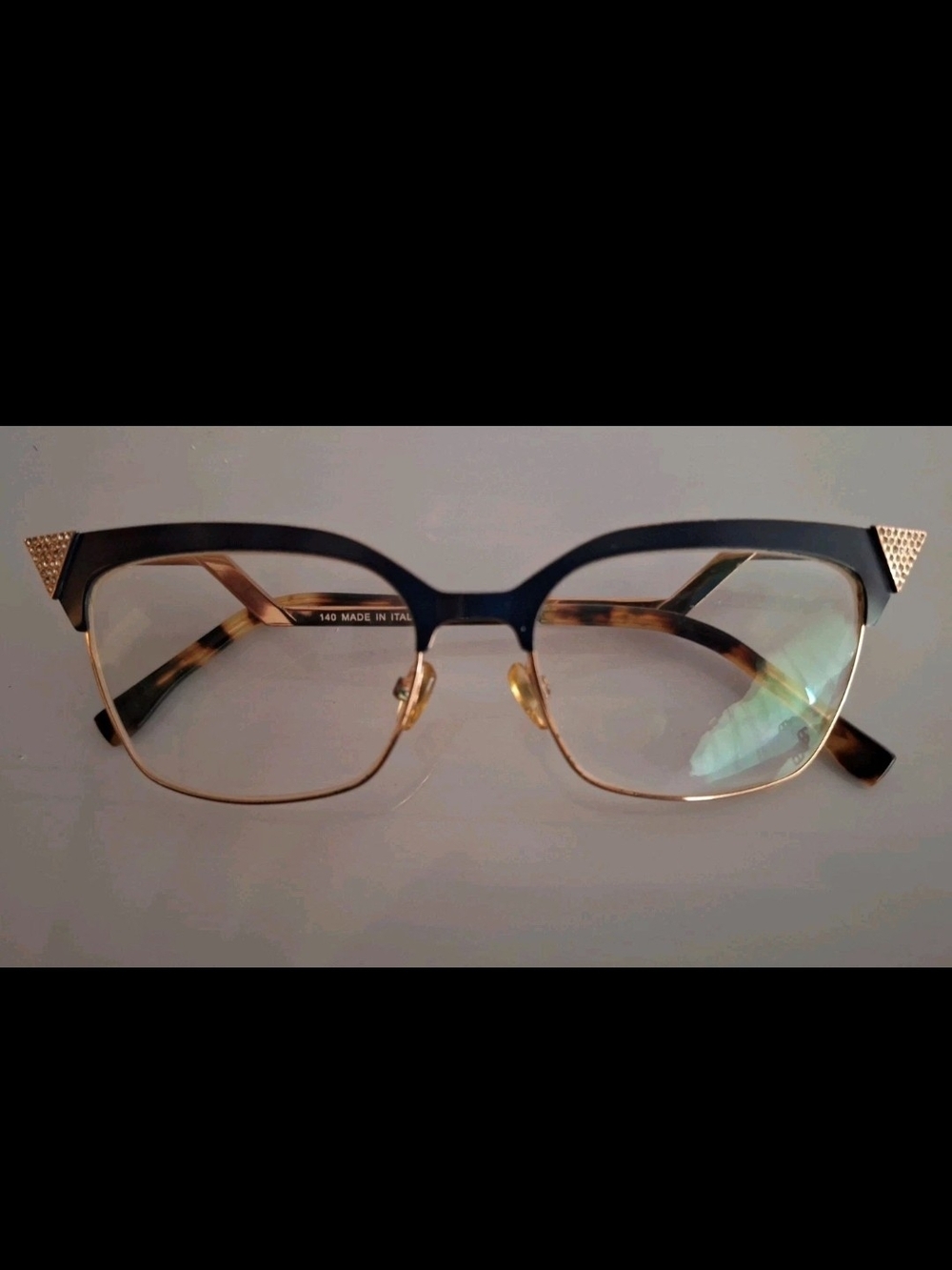 Fendi FF 0061 705 Eyeglasses Frames 54-16-140 Italy Glamour Art Deco Designer - Picture 2 of 7